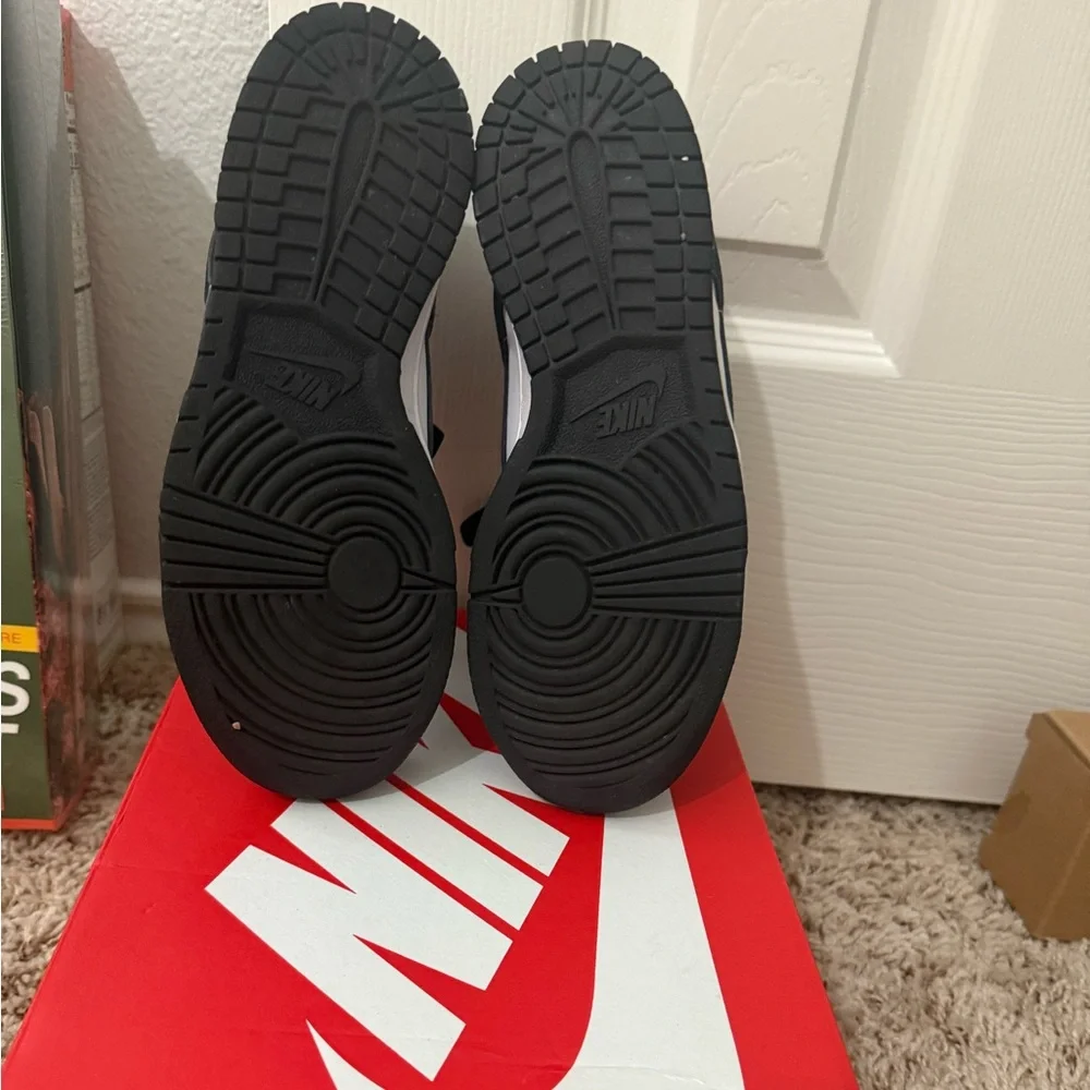 Nike Kids Black and White Low-Top Sneakers